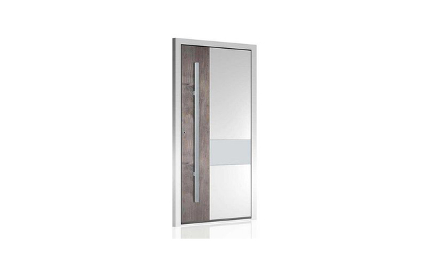 Porte d’ingresso in alluminio ad alto isolamento e di design: da Kopen la porta a bilico KDS100