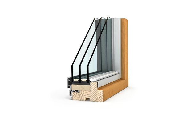 PANORAMA HX 300 di Internorm Finestra a tutto vetro in legno/alluminio