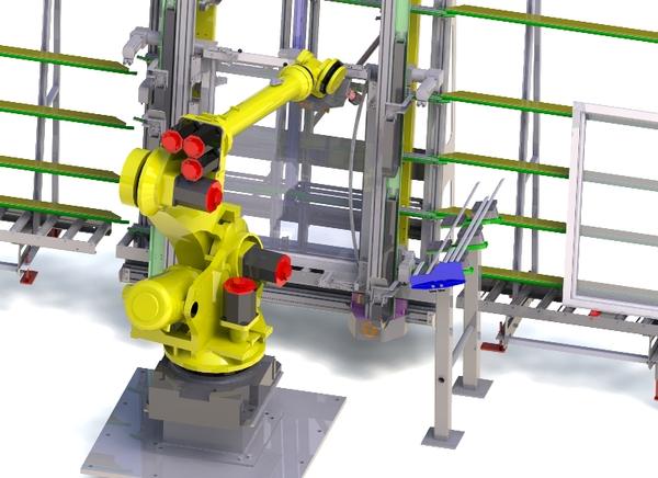 Finestre in pvc: isola robotizzata per montaggio fermavetri ... Montaggio finestre pvc