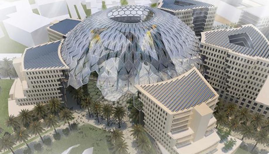 La mega cupola in acciaio e tessuto di Expo 2020 a Dubai Guidafinestra