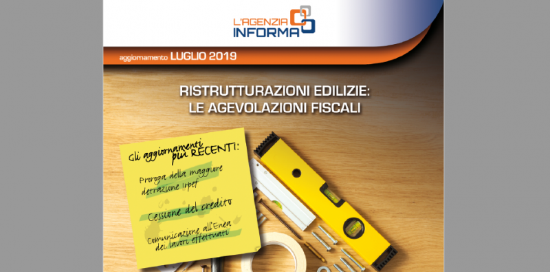Bonus Casa. Nuova Guida dell’Agenzia delle Entrate