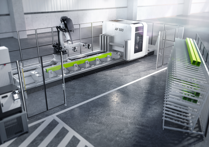 Cella robotica Schüco – Kuka per costruttori metallici