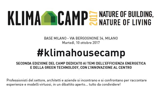 #Klimahousecamp seconda edizione a Milano