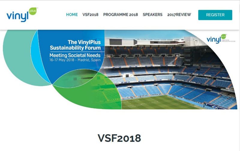 VinylPlus Sustainability Forum 2018: relatori e programma