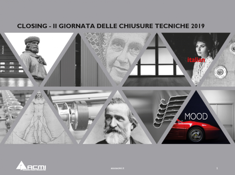 Chiusure tecniche manuali e motorizzate. Il punto a Closing 2019