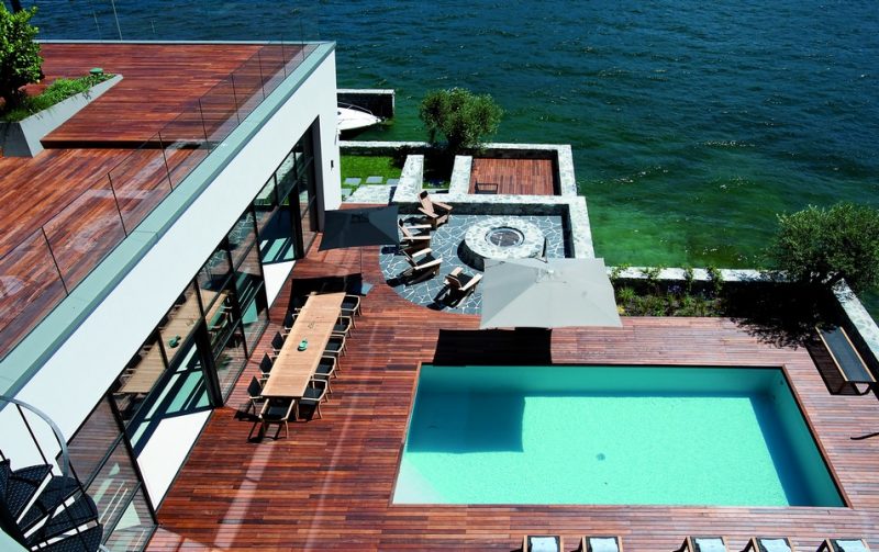 Serramenti OS2 65 Secco per Villa Breakwater sul Lago