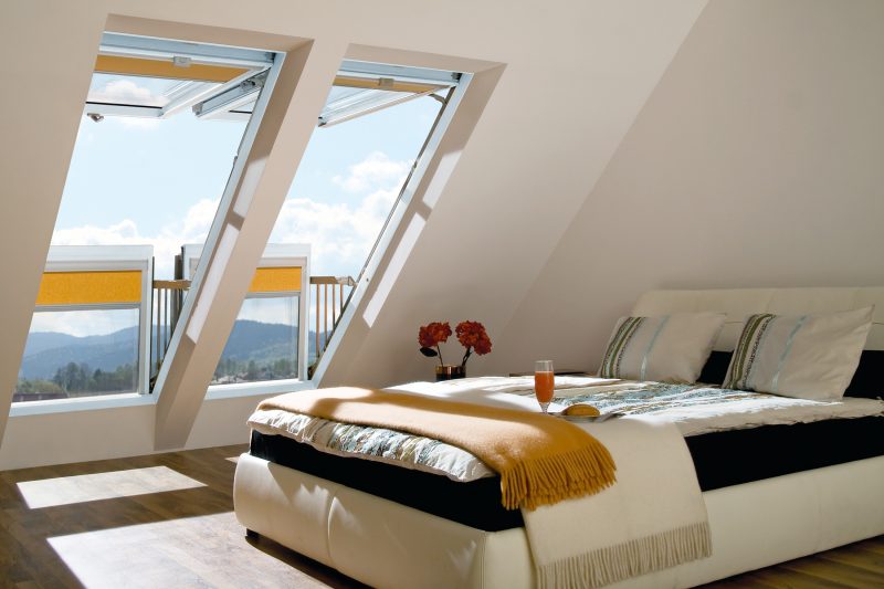 Finestra da tetto Balcone Galeria con un nuovo look total white