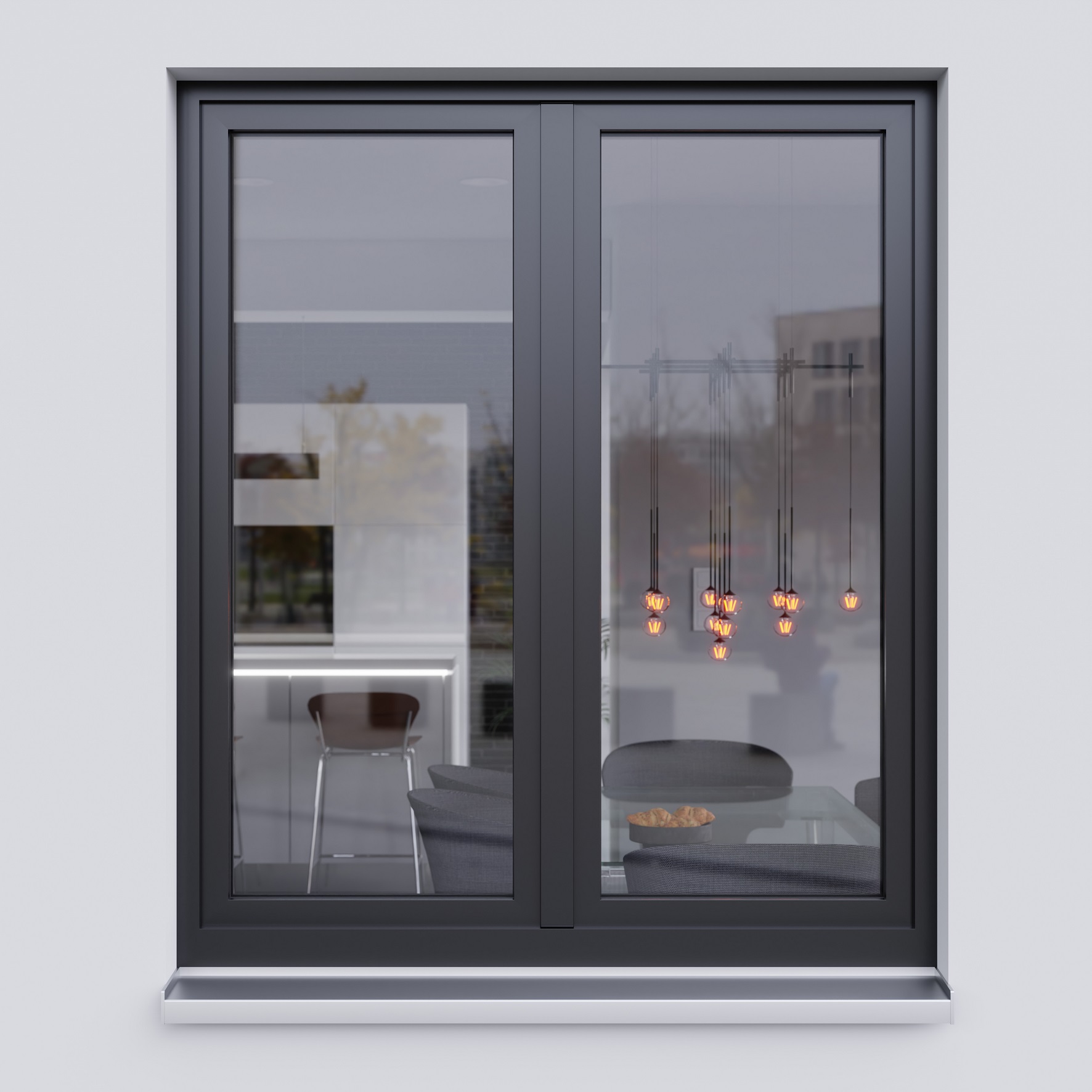 Serramenti in PVC con rivestimento in alluminio
