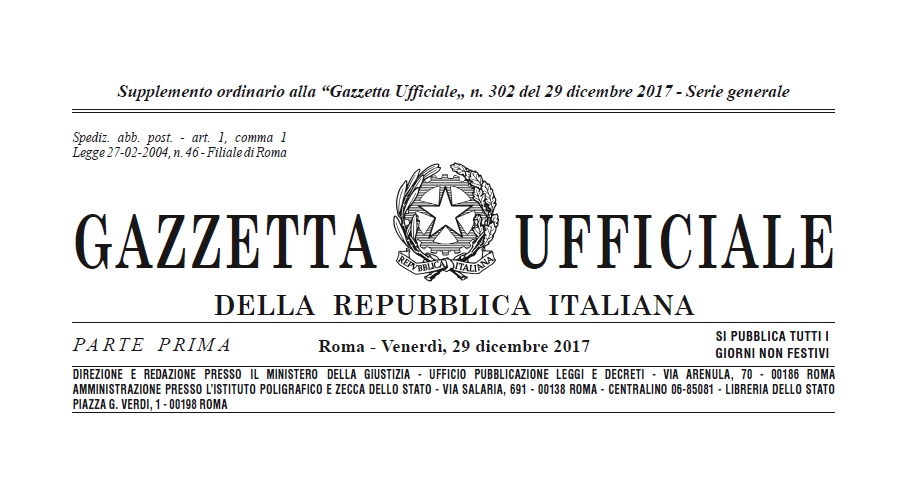 Legge di Bilancio 2018 in Gazzetta. Lecobonus infissi scende al 50%