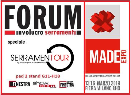 MADE expo 2019: ti aspettiamo a Forum Involucro Serramenti