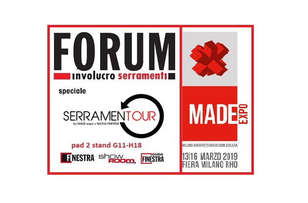 Forum Involucro Serramenti a Made expo 2019. Il programma è servito