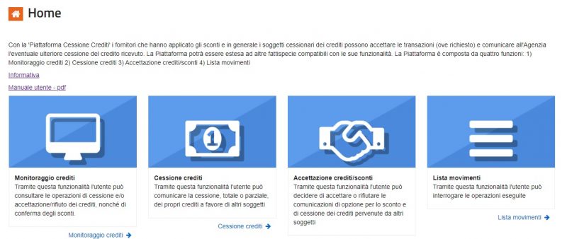 Piattaforma Cessione crediti. L’AdE pubblica la nuova Guida