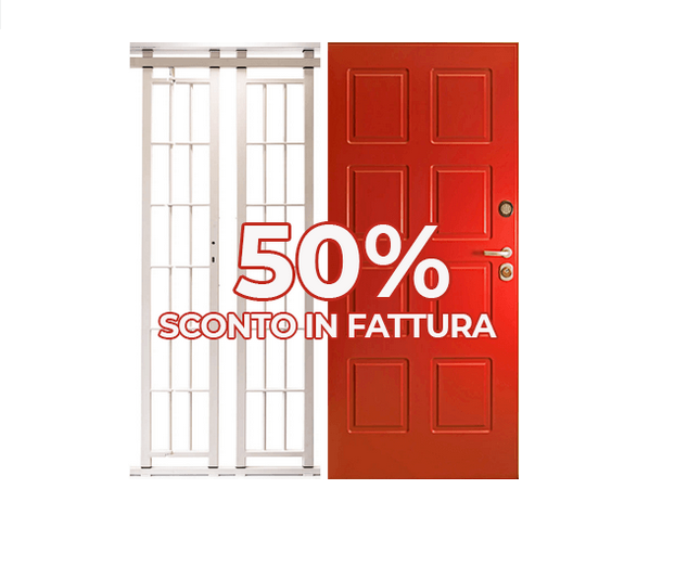 La porta blindata gode dello sconto in fattura?