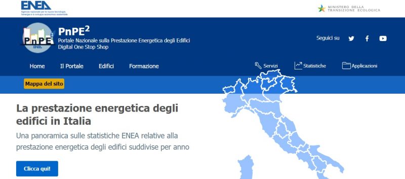 Nasce il Portale prestazione energetica degli edifici
