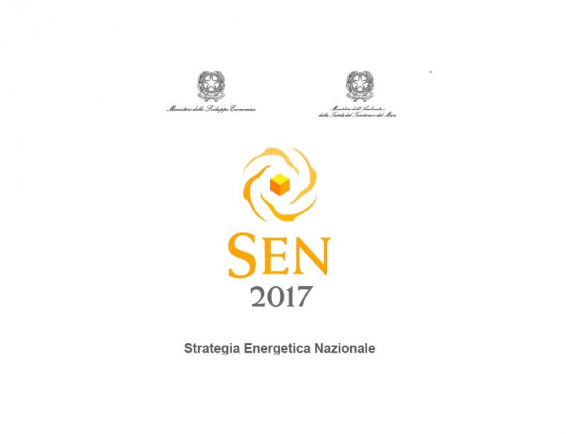 Varata la SEN-Strategia Energetica Nazionale 2017