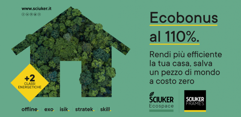 Riqualificazione al 110% ha il primo cantiere con Sciuker Frames
