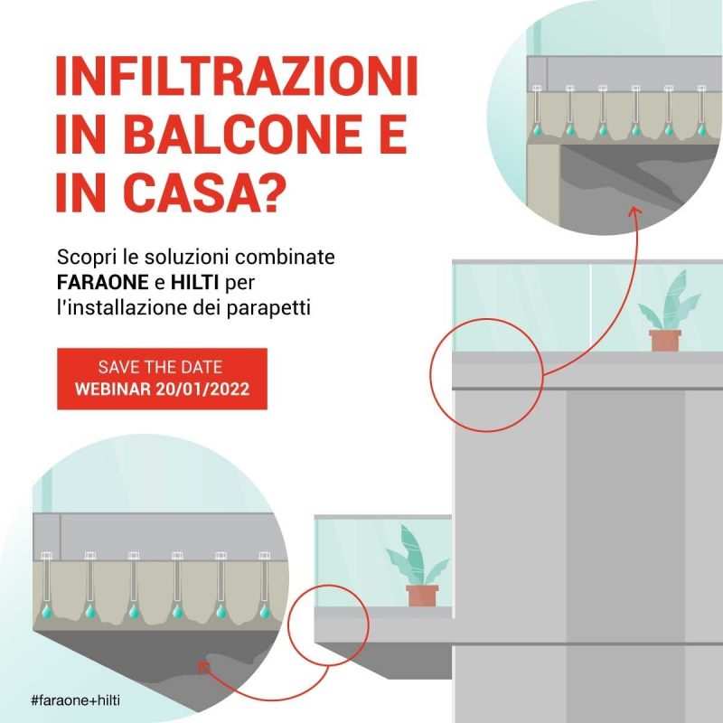 Progetto Faraone + Hilti contro le infiltrazioni d’acqua