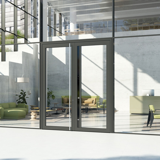 Porte in alluminio da Schüco per l’architettura inclusiva