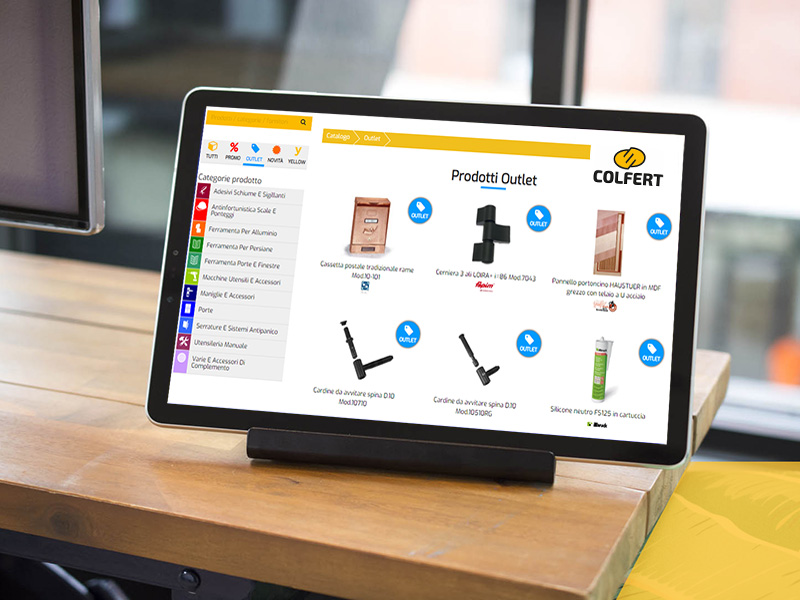 Ecommerce Colfert col restyling da outlet a promo