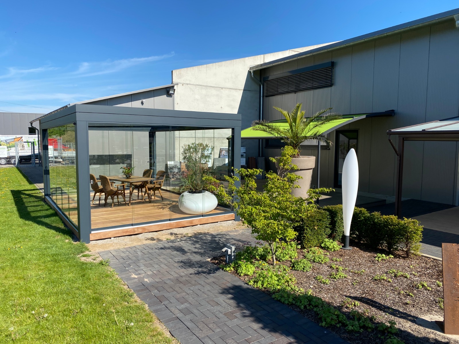 Sistema G121 per un Winter Garden trasparente - Guidafinestra
