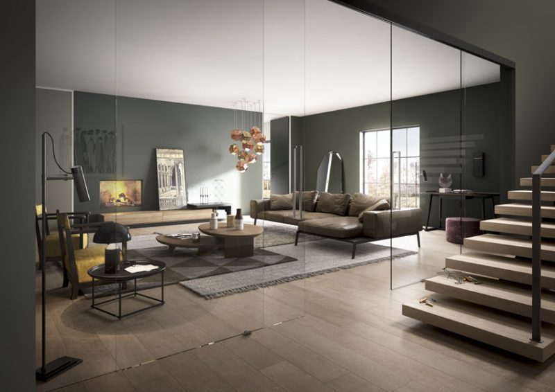 Partizioni. Spazi fluidi ad alto tasso di design da FerreroLegno
